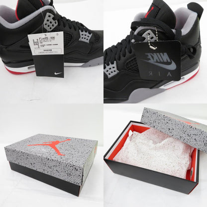 【中古】NIKE | ナイキ AJ4 Retro 'Bred Reimagined' スニーカー FV5029-006 エアジョーダン ブラック 28cm【瀬戸大橋店】