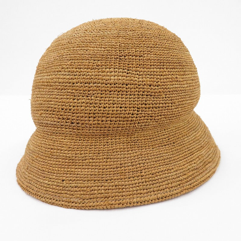 【中古】NOROLL | ノーロール DETOURS RAFFIA HAT ハット ベージュ【瀬戸大橋店】