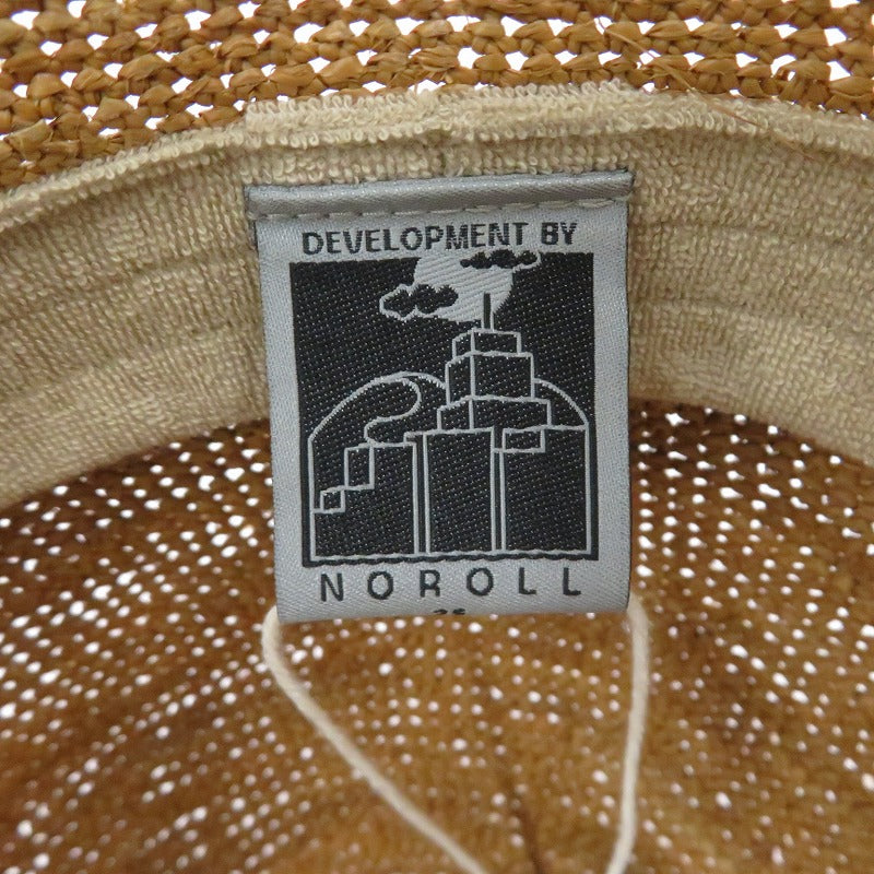 【中古】NOROLL | ノーロール DETOURS RAFFIA HAT ハット ベージュ【瀬戸大橋店】