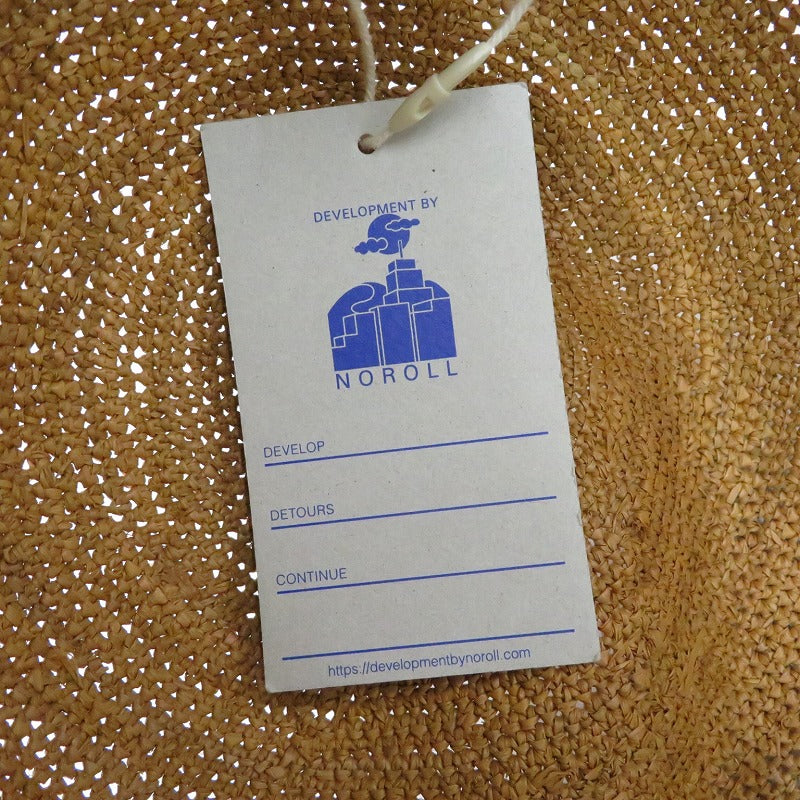 【中古】NOROLL | ノーロール DETOURS RAFFIA HAT ハット ベージュ【瀬戸大橋店】