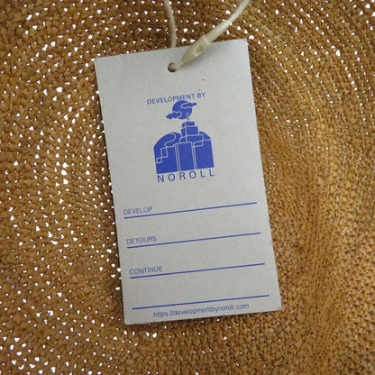 【中古】NOROLL | ノーロール DETOURS RAFFIA HAT ハット ベージュ【瀬戸大橋店】