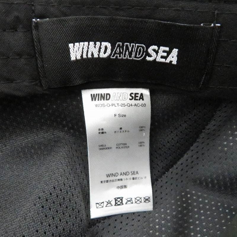 【中古】WIND AND SEA | ウィンダンシーウインダンシー キャップ WDS-O-PLT-25-Q4-AC-03 サイズ：F ブラック【瀬戸大橋店】