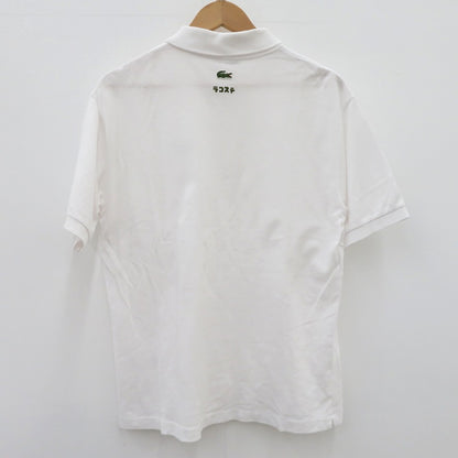 【中古】LACOSTE | ラコステ ×ｺﾞｼﾞﾗ ポロシャツ ホワイト サイズ：XL【瀬戸大橋店】