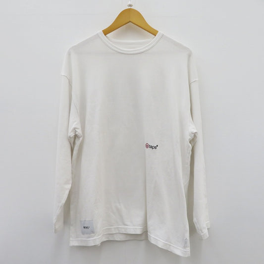 【中古】W)TAPS | ダブルタップス Lim / LS / Cotton 長袖Ｔシャツ 251ATDT-CSM12 ホワイト サイズ：2【瀬戸大橋店】