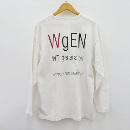 【中古】W)TAPS | ダブルタップス Lim / LS / Cotton 長袖Ｔシャツ 251ATDT-CSM12 ホワイト サイズ：2【瀬戸大橋店】
