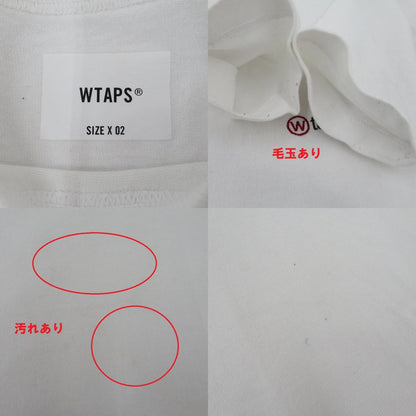 【中古】W)TAPS | ダブルタップス Lim / LS / Cotton 長袖Ｔシャツ 251ATDT-CSM12 ホワイト サイズ：2【瀬戸大橋店】