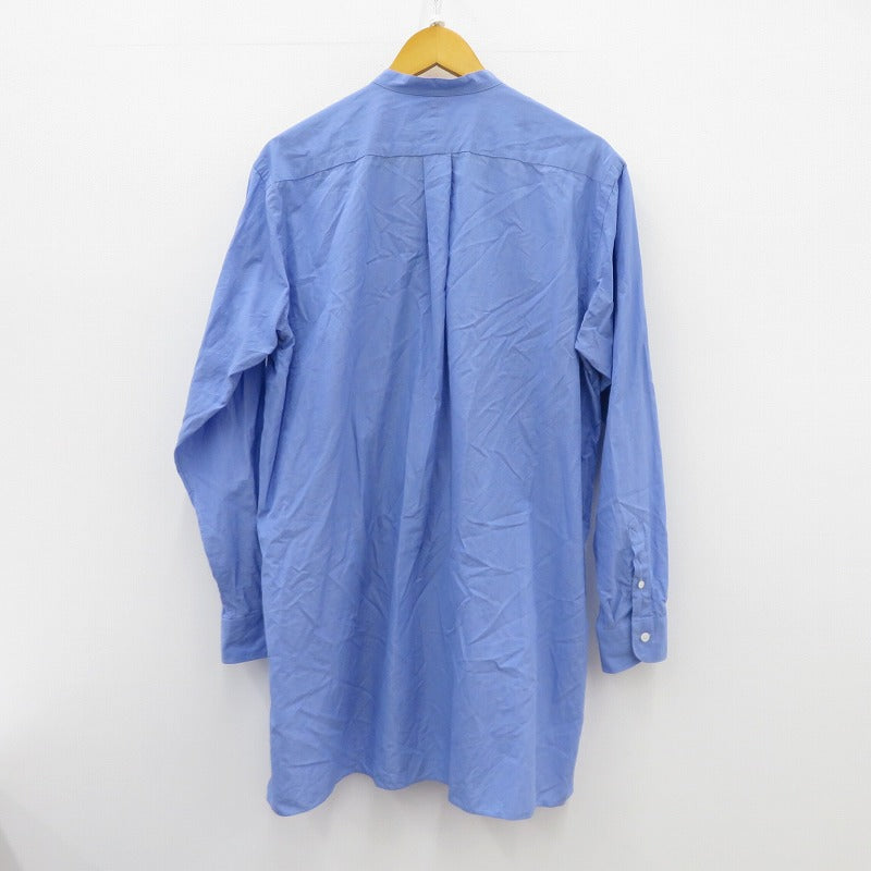 【中古】COMOLI | コモリ BAND COLLAR SHIRT 長袖シャツ T01-02002 ブルー サイズ：2【瀬戸大橋店】