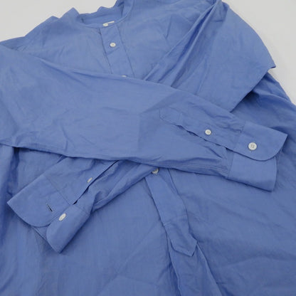 【中古】COMOLI | コモリ BAND COLLAR SHIRT 長袖シャツ T01-02002 ブルー サイズ：2【瀬戸大橋店】
