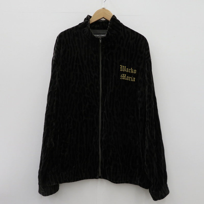 【中古】WACKOMARIA | ワコマリア LEOPARD VELVET JACKET その他アウター 22SS-WMO-SS02 ジャケット グレー サイズ：L【瀬戸大橋店】