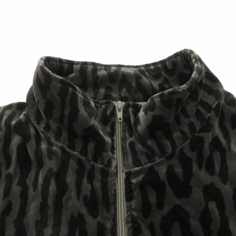 【中古】WACKOMARIA | ワコマリア LEOPARD VELVET JACKET その他アウター 22SS-WMO-SS02 ジャケット グレー サイズ：L【瀬戸大橋店】