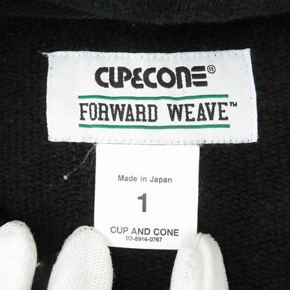 cup and cone/Forward Weave/ﾊｰﾌｼﾞｯﾌﾟ スウェット ブラック サイズ：3【瀬戸大橋店】
