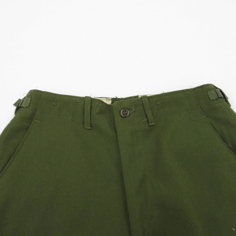 MILITARY衣料 | ミリタリーイリョウ U.S.ARMY/M-1951 wool trousers パンツ 55-T-35650-40 カーキ サイズ：S【瀬戸大橋店】
