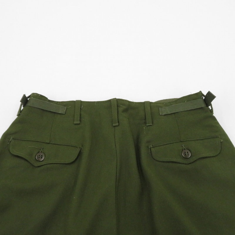 MILITARY衣料 | ミリタリーイリョウ U.S.ARMY/M-1951 wool trousers パンツ 55-T-35650-40 カーキ サイズ：S【瀬戸大橋店】
