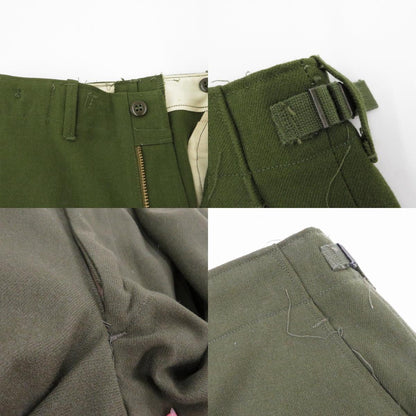MILITARY衣料 | ミリタリーイリョウ U.S.ARMY/M-1951 wool trousers パンツ 55-T-35650-40 カーキ サイズ：S【瀬戸大橋店】