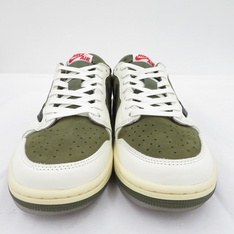 NIKE | ナイキ Travis Scott×AJ1 Low OG SP 'Reverse Olive' スニーカー DM7866-200 エアジョーダン カーキ 26.5cm【瀬戸大橋店】