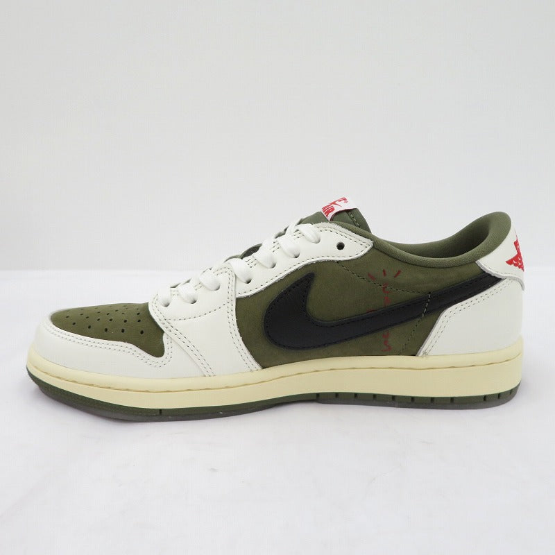 NIKE | ナイキ Travis Scott×AJ1 Low OG SP 'Reverse Olive' スニーカー DM7866-200 エアジョーダン カーキ 26.5cm【瀬戸大橋店】
