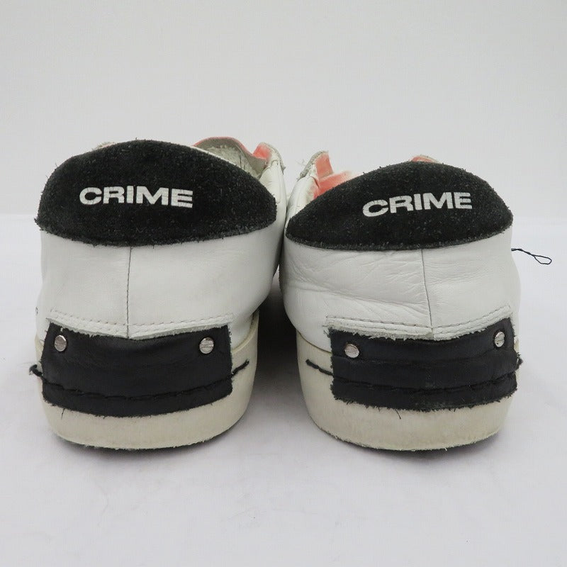 スニーカー 16007PP5 CRIME LONDON ホワイト 27.5cm【瀬戸大橋店】