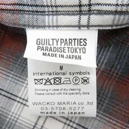 WACKOMARIA | ワコマリア OMBRE CHECK OPEN COLLAR SHIRT L/S 長袖シャツ 26SS-WMS-OC11 ブラウン サイズ：M【瀬戸大橋店】
