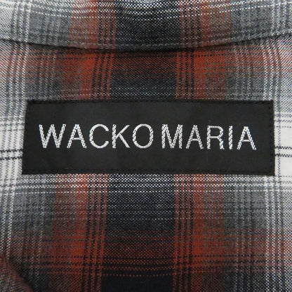 WACKOMARIA | ワコマリア OMBRE CHECK OPEN COLLAR SHIRT L/S 長袖シャツ 26SS-WMS-OC11 ブラウン サイズ：M【瀬戸大橋店】