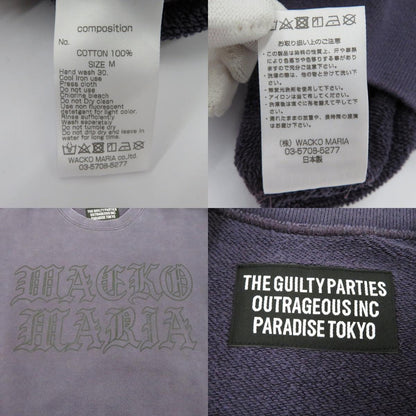 WACKOMARIA | ワコマリア WASHED MIDDLE WEIGHT CREW NECK スウェット 26SS-WMC-SS06 パープル サイズ：M【瀬戸大橋店】
