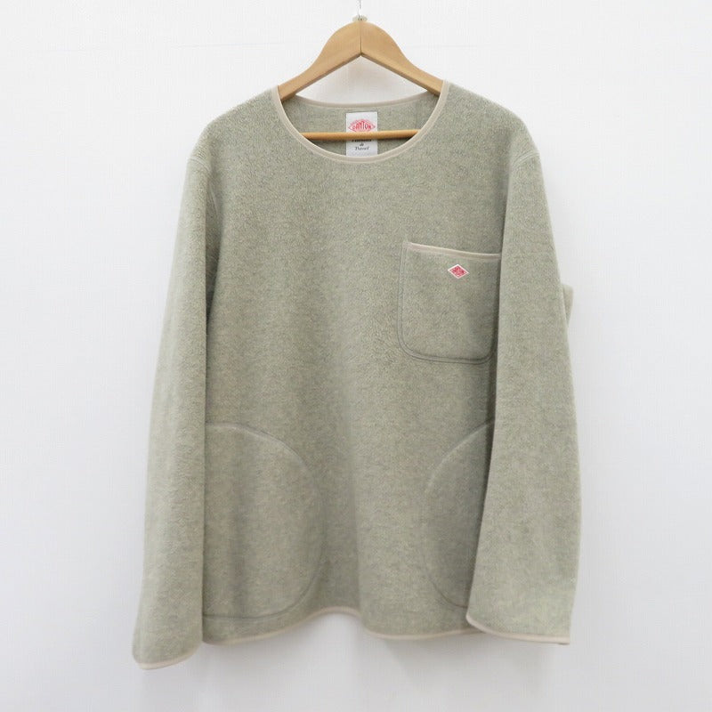 Danton | ダントン FLEECE CREW NECK PULLOVER その他トップス JD-8998 フリース ベージュ サイズ：42【瀬戸大橋店】