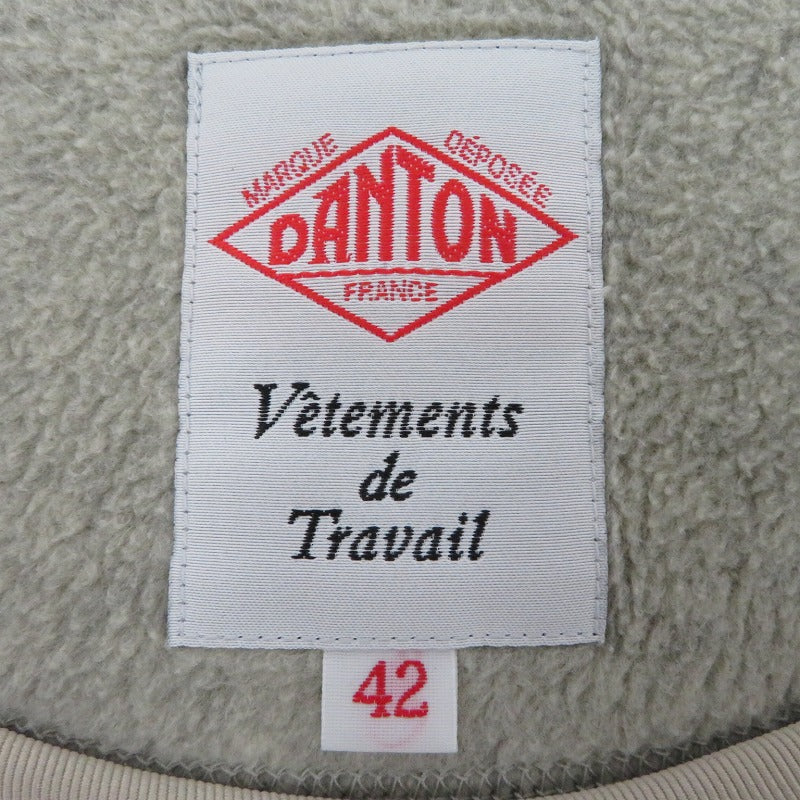 Danton | ダントン FLEECE CREW NECK PULLOVER その他トップス JD-8998 フリース ベージュ サイズ：42【瀬戸大橋店】