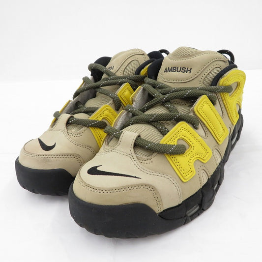 NIKE | ナイキ ×AMBUSH 'Vivid Sulfur and Limestone' スニーカー FB1299-200 エアモアアップテンポ ベージュ 28cm【瀬戸大橋店】