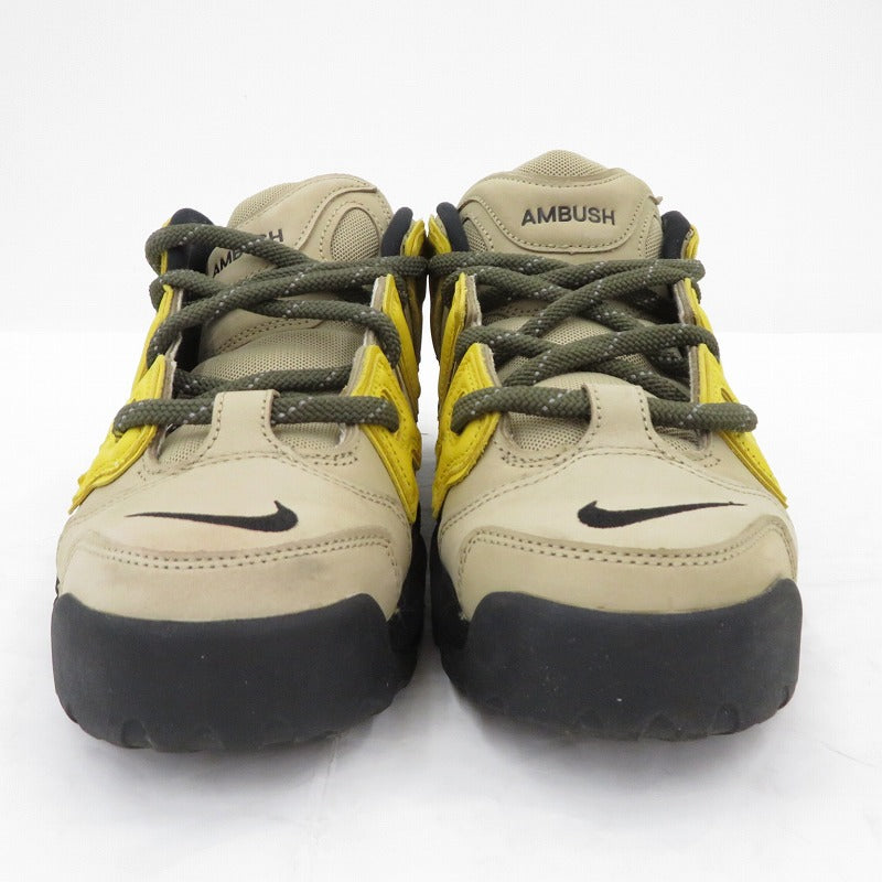 NIKE | ナイキ ×AMBUSH 'Vivid Sulfur and Limestone' スニーカー FB1299-200 エアモアアップテンポ ベージュ 28cm【瀬戸大橋店】