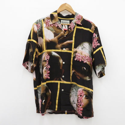 WACKOMARIA | ワコマリア HAWAIIAN SHIRT S/S その他トップス NTJ-WM-HI02 アロハ ブラック サイズ：M【瀬戸大橋店】