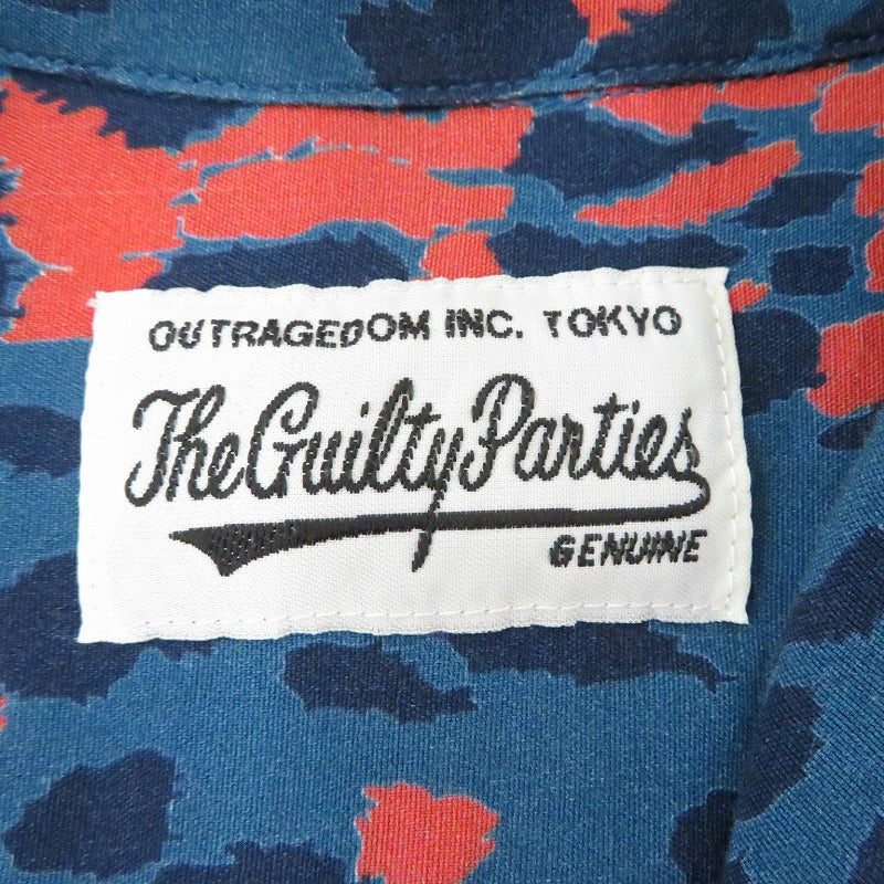 WACKOMARIA | ワコマリア LEOPARD HAWAIIAN SHIRT その他トップス 19SSE-WMS-HI02 ネイビー サイズ：M【瀬戸大橋店】