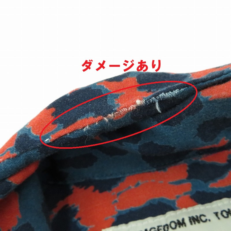 WACKOMARIA | ワコマリア LEOPARD HAWAIIAN SHIRT その他トップス 19SSE-WMS-HI02 ネイビー サイズ：M【瀬戸大橋店】