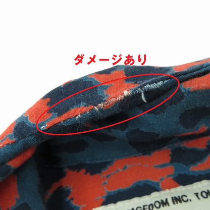 WACKOMARIA | ワコマリア LEOPARD HAWAIIAN SHIRT その他トップス 19SSE-WMS-HI02 ネイビー サイズ：M【瀬戸大橋店】