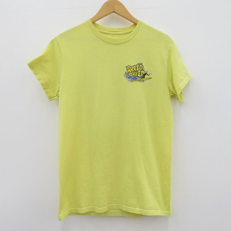 Santa Cruz Shred with Clubed 半袖Ｔシャツ イエロー【瀬戸大橋店】