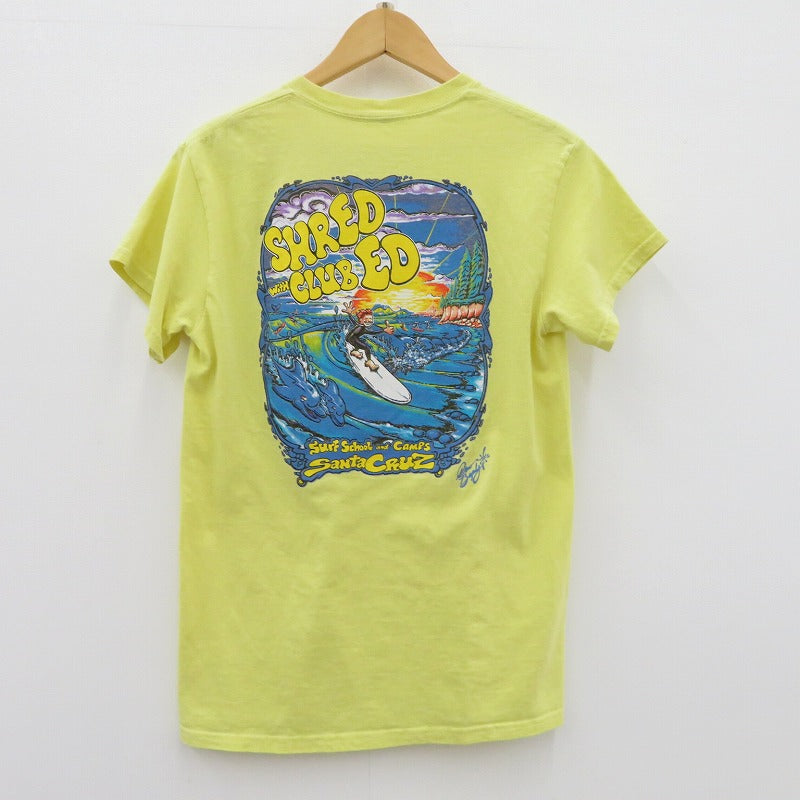 Santa Cruz Shred with Clubed 半袖Ｔシャツ イエロー【瀬戸大橋店】