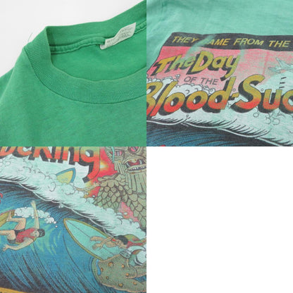 STEDMAN サーフプリント 半袖Ｔシャツ グリーン サイズ：M【瀬戸大橋店】