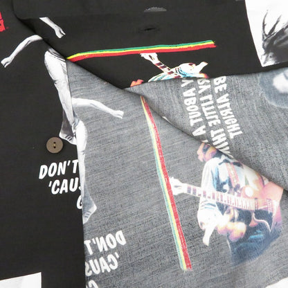WACKOMARIA | ワコマリア BOB MARLEY その他トップス アロハ ブラック サイズ：M【瀬戸大橋店】