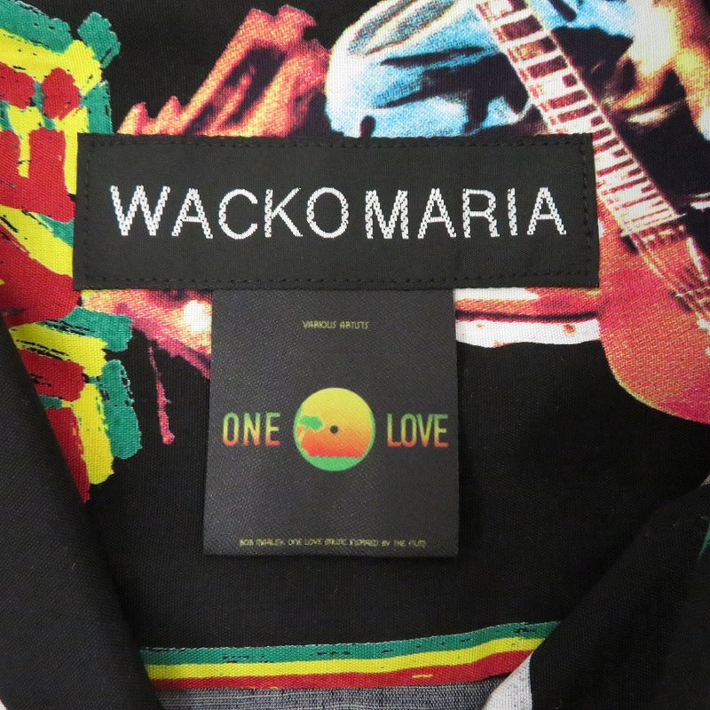 WACKOMARIA | ワコマリア BOB MARLEY その他トップス アロハ ブラック サイズ：M【瀬戸大橋店】
