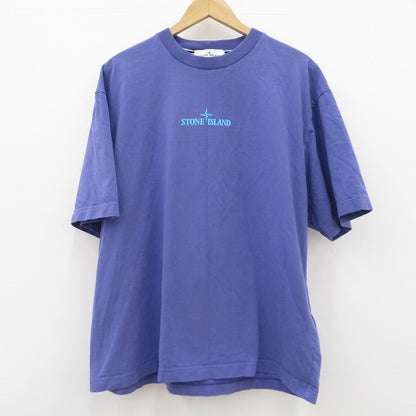 STONE ISLAND | ストーンアイランド Fingerprint Logo Tee 半袖Ｔシャツ K1S152100016 パープル サイズ：M【瀬戸大橋店】