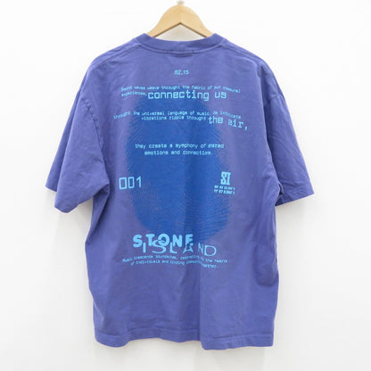 STONE ISLAND | ストーンアイランド Fingerprint Logo Tee 半袖Ｔシャツ K1S152100016 パープル サイズ：M【瀬戸大橋店】