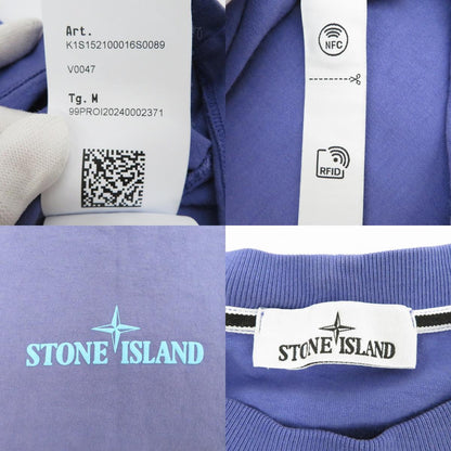 STONE ISLAND | ストーンアイランド Fingerprint Logo Tee 半袖Ｔシャツ K1S152100016 パープル サイズ：M【瀬戸大橋店】