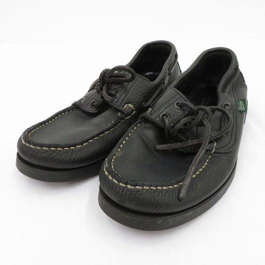 Paraboot | パラブーツ Barth デッキシューズ ブラック 24cm【瀬戸大橋店】
