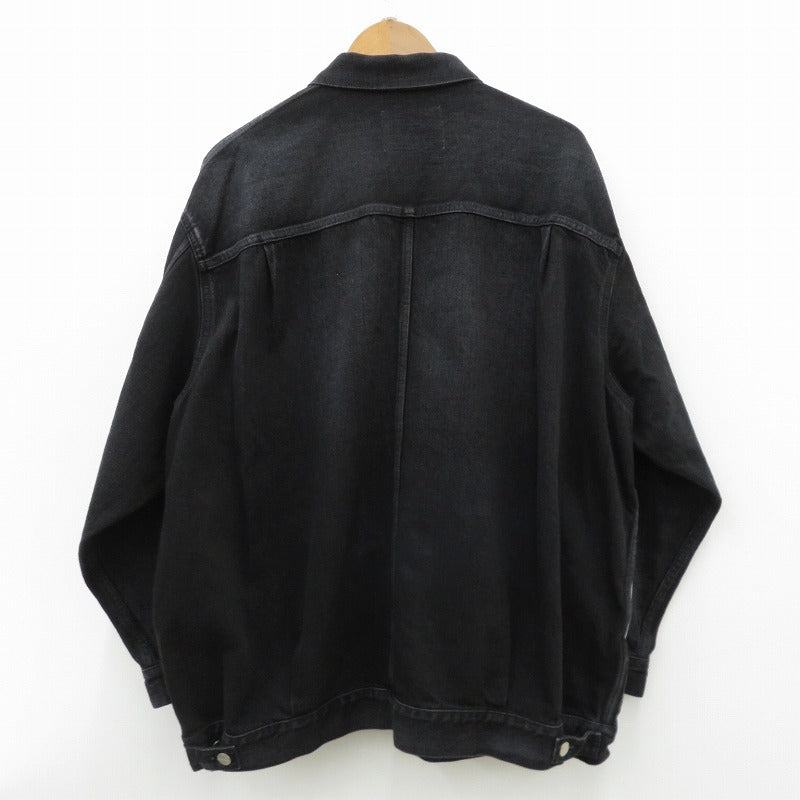 Graphpaper | グラフペーパー Selvage Denim Jacket デニム GU261-20054DB ブラック サイズ：2【瀬戸大橋店】