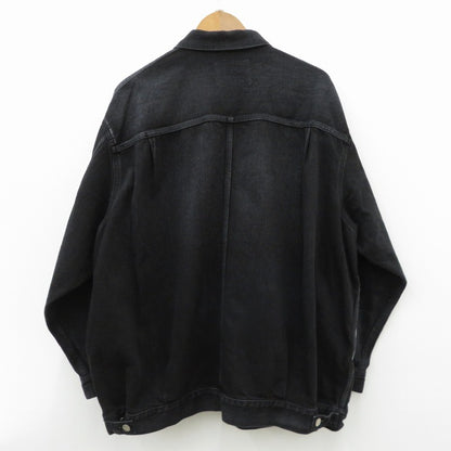 Graphpaper | グラフペーパー Selvage Denim Jacket デニム GU261-20054DB ブラック サイズ：2【瀬戸大橋店】