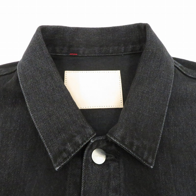 Graphpaper | グラフペーパー Selvage Denim Jacket デニム GU261-20054DB ブラック サイズ：2【瀬戸大橋店】