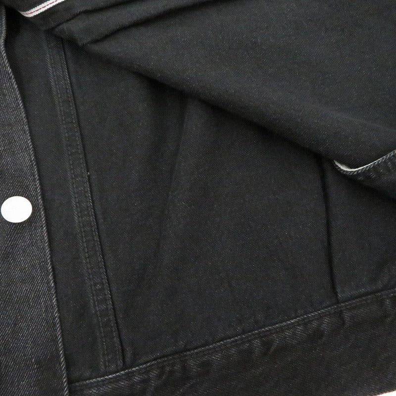 Graphpaper | グラフペーパー Selvage Denim Jacket デニム GU261-20054DB ブラック サイズ：2【瀬戸大橋店】