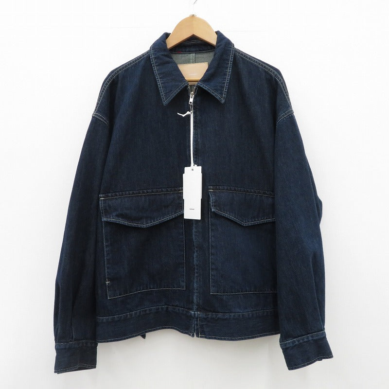 Graphpaper | グラフペーパー Selvage Denim Zip Jacket デニム GU261-20056DB ブルー サイズ：2【瀬戸大橋店】