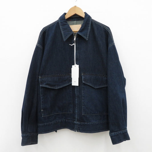 Graphpaper | グラフペーパー Selvage Denim Zip Jacket デニム GU261-20056DB ブルー サイズ：2【瀬戸大橋店】