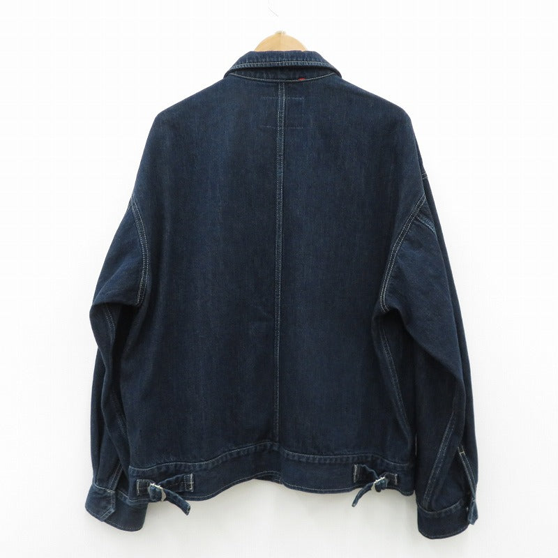 Graphpaper | グラフペーパー Selvage Denim Zip Jacket デニム GU261-20056DB ブルー サイズ：2【瀬戸大橋店】