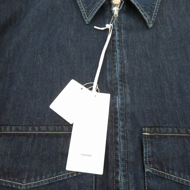 Graphpaper | グラフペーパー Selvage Denim Zip Jacket デニム GU261-20056DB ブルー サイズ：2【瀬戸大橋店】