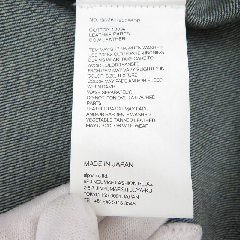 Graphpaper | グラフペーパー Selvage Denim Zip Jacket デニム GU261-20056DB ブルー サイズ：2【瀬戸大橋店】